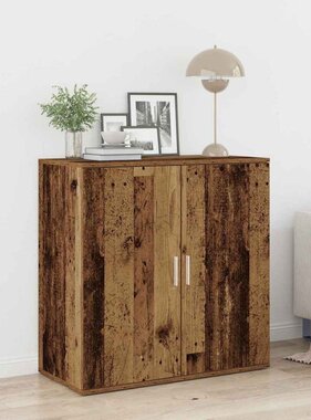 VidaXL Dressoir Oudhout 79 x 38 x 80 cm Bewerkt hout