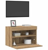 VidaXL TV Wandkast 2 pcs artisanaal eikenkleurig 60 x 30 x 40 cm