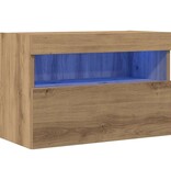 VidaXL TV Wandkast artisanaal eikenkleurig 60 x 30 x 40 cm