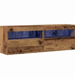 VidaXL TV Wandkast 2 pcs Oud hout 60 x 30 x 40 cm Bewerkt hout