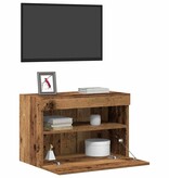 VidaXL TV Wandkast Oud hout 60 x 30 x 40 cm Bewerkt hout