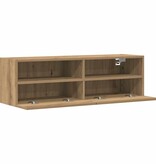 VidaXL TV Wandkast artisanaal eikenkleurig 100 x 30 x 30 cm