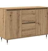 VidaXL Dressoir met lade Artisan Eiken 101,5 x 35 x 70 cm Bewerkt hout