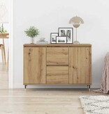 VidaXL Dressoir met lade Artisan Eiken 101,5 x 35 x 70 cm Bewerkt hout