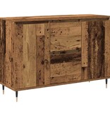 VidaXL Dressoir met lade Oudhout 101,5 x 35 x 70 cm Bewerkt hout