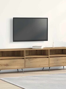 VidaXL TV-kast artisanaal eikenkleurig 150 x 30 x 44,5 cm Bewerkt hout