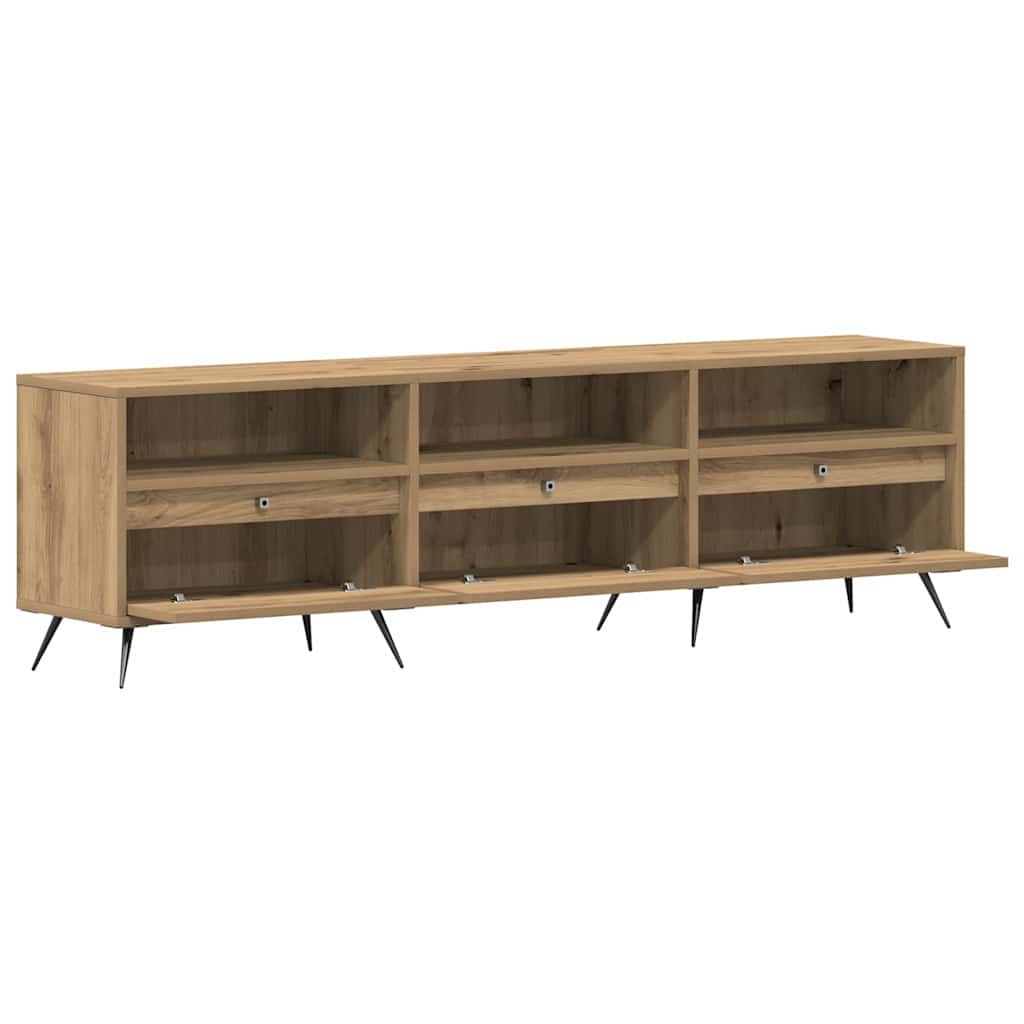 VidaXL TV-kast artisanaal eikenkleurig 150 x 30 x 44,5 cm Bewerkt hout