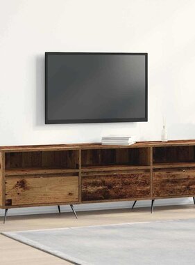 VidaXL TV-kast Oud hout 150 x 30 x 44,5 cm Bewerkt hout