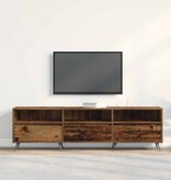 VidaXL TV-kast Oud hout 150 x 30 x 44,5 cm Bewerkt hout