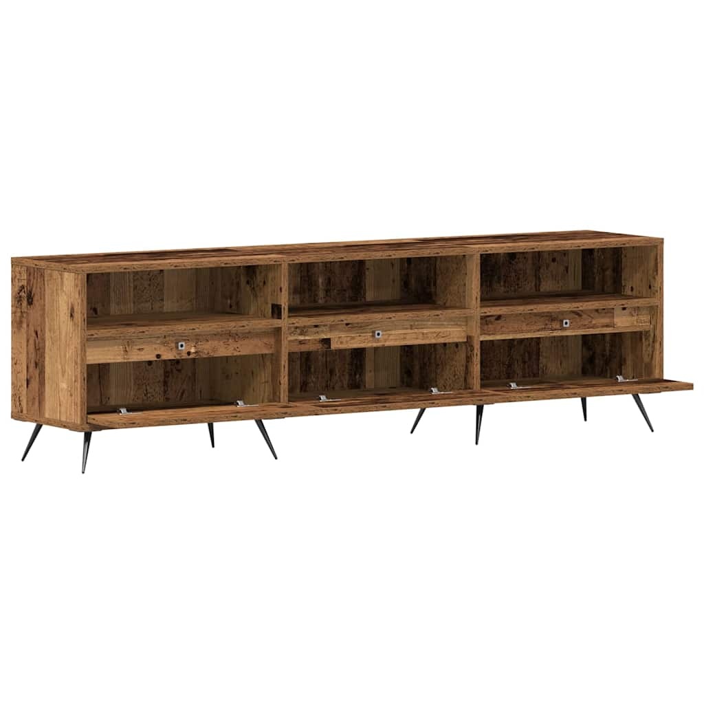 VidaXL TV-kast Oud hout 150 x 30 x 44,5 cm Bewerkt hout