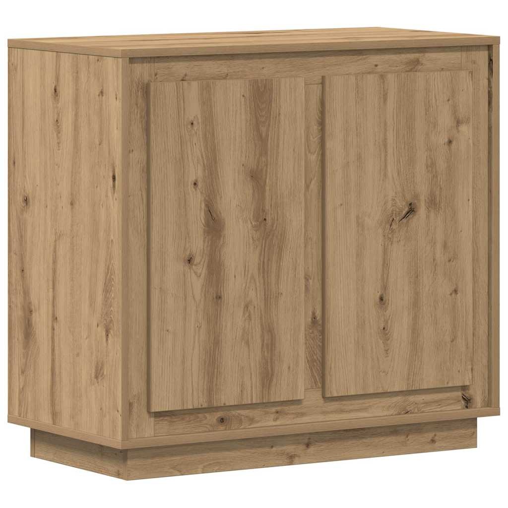 VidaXL Dressoir Artisan Eiken 80 x 40 x 75 cm Bewerkt hout