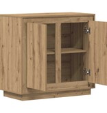 VidaXL Dressoir Artisan Eiken 80 x 40 x 75 cm Bewerkt hout