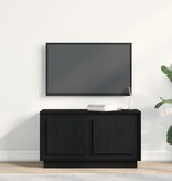 VidaXL TV-kast Zwart eiken 80 x 35 x 45 cm Bewerkt hout