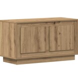 VidaXL TV-kast artisanaal eikenkleurig 80 x 35 x 45 cm Bewerkt hout