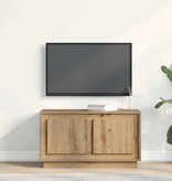 VidaXL TV-kast artisanaal eikenkleurig 80 x 35 x 45 cm Bewerkt hout