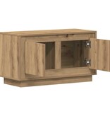 VidaXL TV-kast artisanaal eikenkleurig 80 x 35 x 45 cm Bewerkt hout