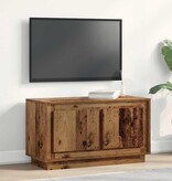 VidaXL TV-kast Oud hout 80 x 35 x 45 cm Bewerkt hout