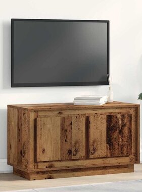 VidaXL TV-kast Oud hout 80 x 35 x 45 cm Bewerkt hout