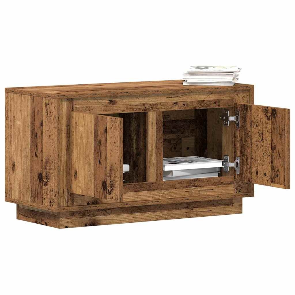 VidaXL TV-kast Oud hout 80 x 35 x 45 cm Bewerkt hout