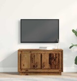 VidaXL TV-kast Oud hout 80 x 35 x 45 cm Bewerkt hout