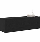 VidaXL TV-kast 2 pcs Zwart 100 x 30 x 30 cm Bewerkt hout