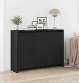VidaXL Dressoir Zwart 102 x 33 x 75 cm Bewerkt hout