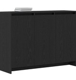 VidaXL Dressoir Zwart 102 x 33 x 75 cm Bewerkt hout
