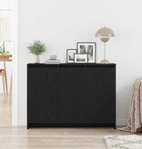 VidaXL Dressoir Zwart 102 x 33 x 75 cm Bewerkt hout