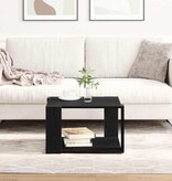 VidaXL Salontafel Zwart Eiken 85 x 55 x 31 cm