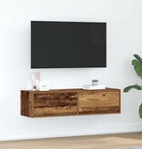 VidaXL TV-kast met lade Oud hout 100 x 31 x 25,5 cm Bewerkt hout