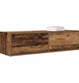 VidaXL TV-kast met lade Oud hout 100 x 31 x 25,5 cm Bewerkt hout
