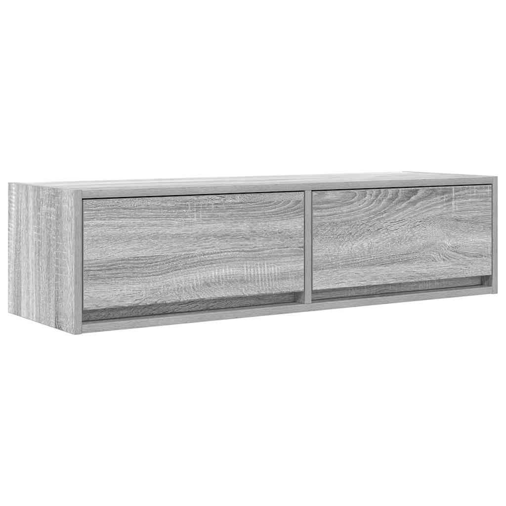 VidaXL TV-kast met lade Grijs sonoma 100 x 31 x 25,5 cm Bewerkt hout