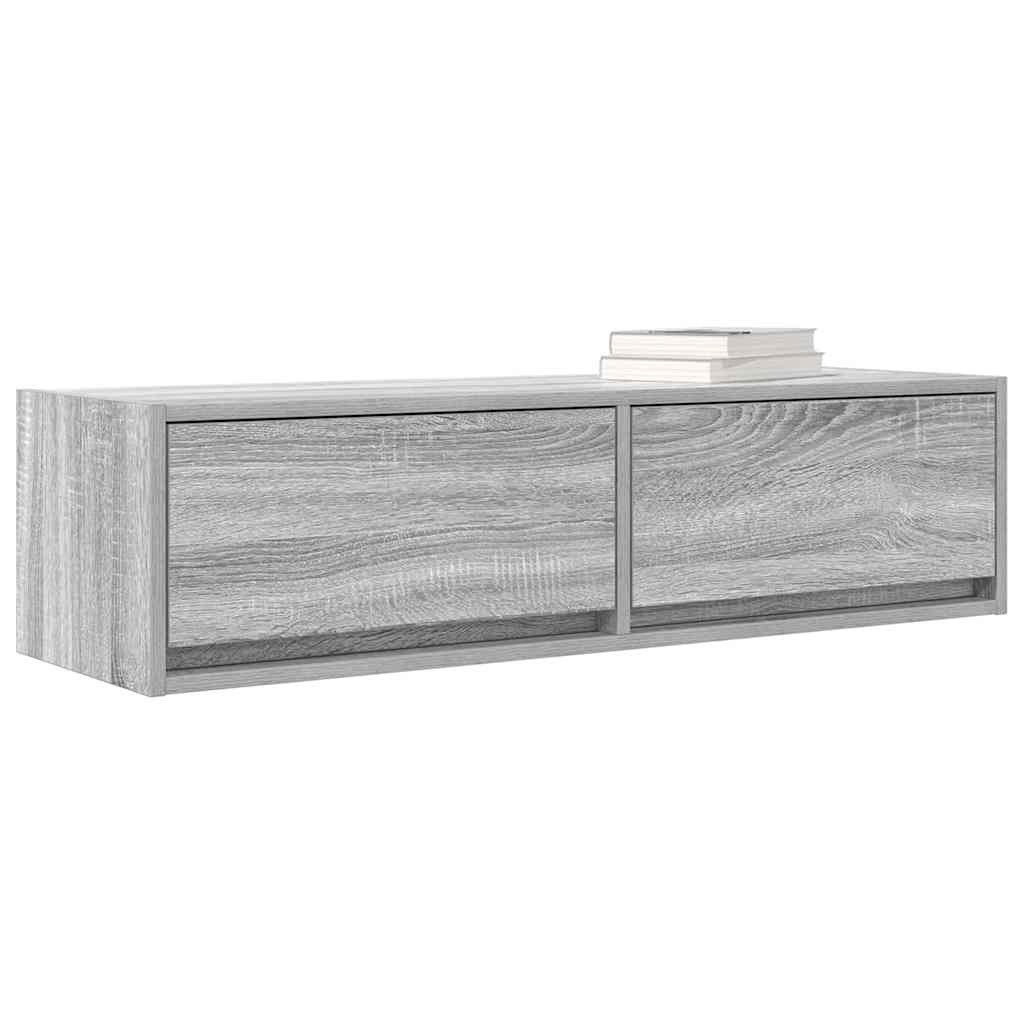 VidaXL TV-kast met lade Grijs sonoma 100 x 31 x 25,5 cm Bewerkt hout
