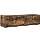 VidaXL TV-kast met lade Gerookt eiken 100 x 31 x 25,5 cm Bewerkt hout