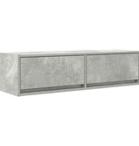 VidaXL TV-kast met lade Betongrijs 100 x 31 x 25,5 cm Bewerkt hout