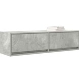 VidaXL TV-kast met lade Betongrijs 100 x 31 x 25,5 cm Bewerkt hout