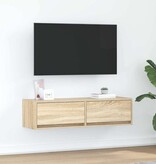VidaXL TV-kast met lade Sonoma eiken 100 x 31 x 25,5 cm Bewerkt hout