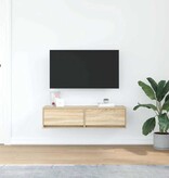 VidaXL TV-kast met lade Sonoma eiken 100 x 31 x 25,5 cm Bewerkt hout