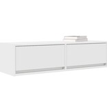 VidaXL TV-kast met lade Wit 100 x 31 x 25,5 cm Bewerkt hout