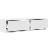 VidaXL TV-kast met lade Wit 100 x 31 x 25,5 cm Bewerkt hout