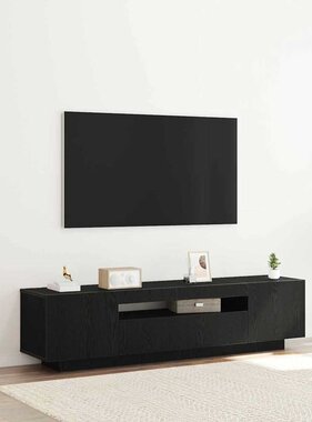VidaXL TV-kast Zwart 160 x 35 x 40 cm Bewerkt hout