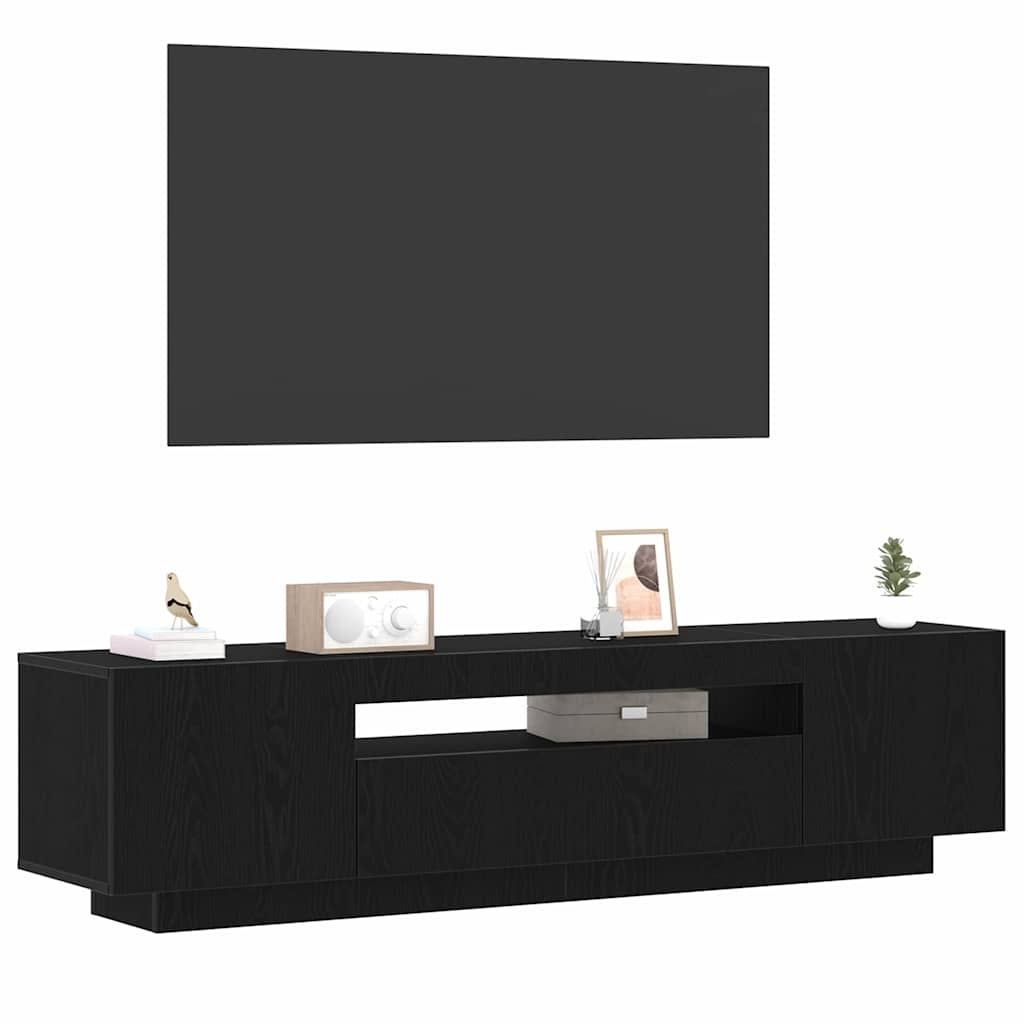 VidaXL TV-kast Zwart 160 x 35 x 40 cm Bewerkt hout