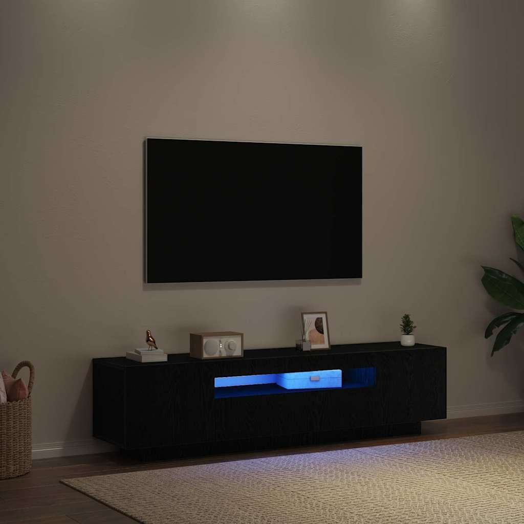 VidaXL TV-kast Zwart 160 x 35 x 40 cm Bewerkt hout