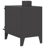 VidaXL Camping Kachel Zwart 35 x 50 x 60 cm Koudgewalst staal