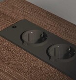 VidaXL Kantoor kast bruin eikenkleur 76 x 41 x 72 cm Bewerkt hout