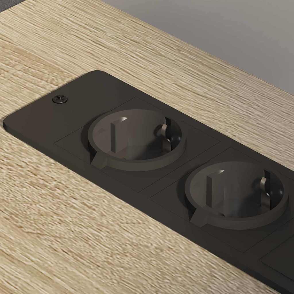 VidaXL Kantoor kast met wiel Sonoma eiken 76 x 41 x 72 cm Bewerkt hout