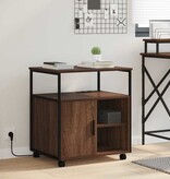 VidaXL Kantoor kast met oplaadstation bruin eikenkleur 61 x 46 x 67 cm