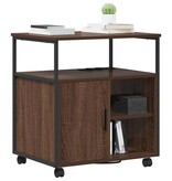 VidaXL Kantoor kast met oplaadstation bruin eikenkleur 61 x 46 x 67 cm