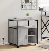 VidaXL Kantoor kast met oplaadstation Grijs sonoma 61 x 46 x 67 cm