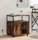VidaXL Kantoor kast met oplaadstation Gerookt eiken 61 x 46 x 67 cm